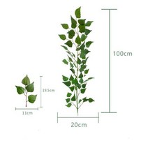 인조대나무 인공 대나무 잎 꽃꽂이 봄 식물 긴 막대 유칼립투스, A04641-1PC