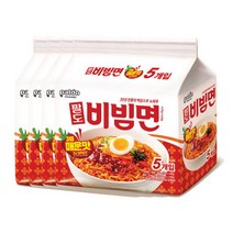 비빔면 매운맛 5개입 4팩