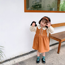 키즈 여아 가을 원피스 블라우스 셔츠 투피스 데일리 등원룩 자매룩 남매룩