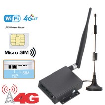 4G 무선 라우터 SIM 카드 핫스팟 홈 와이파이 EU 모뎀. 고속 RJ45 W 외부 안테나. 300Mbps. 12V, 02 black case_02 미국 플러그