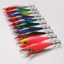 키우라 아이비 IB 에기 UV 미니 레이저 케이무라 60S 쭈꾸미 갑오징어 에기, 010 (핑크워터멜론)