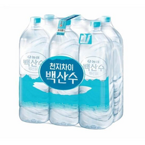백산수 무라벨 생수, 10개, 2L