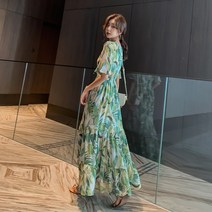 디커스텀 여성용 아레카 쉬폰 롱원피스