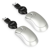 EEEKit 2팩 미니 접이식 케이블 유선 USB 광학 마우스 USB 미니 마우스 어린이 여행용 컴팩트 USB 마우스 노트북 애플 맥 HP 델 레노버 씽크패드 소니 에이수스, White