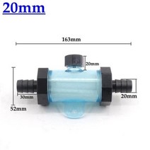 농업용 여과기 1pc 95 32mm 투명 소프트 파이프 호스 급수 필터 물고기 탱크 펌프 수족관 Accessies 자동차 브레이크, Small 20mm