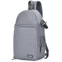 dslr 카메라 가방 슬링 카메라 케이스 사진 배낭 방수 sony a1 a7 a9 canon eos r6 r5 rp nikon z5 z6 d3500 가슴 팩, 회색