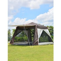방갈로 원두막 바베큐장 초경량 및 대형 야외 pergola 완전 자동 캐노피 텐트 낚시 천막 방수 캠핑 전망대 모기 방지, [03] 대형 파고라 + 주변천 3장 + 폴대 1개 +