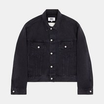 엠엠식스 메종 마르지엘라 명품남성 MM6 23SS 이펙트 블랙 데님 자켓 S52AM0228 S30743 900 S52AM0228S30743900