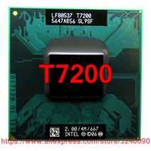 오리지널 인텔 코어 2 듀오 T7200 CPU 소켓 479 4M 캐시/2.0GHz/667 MHz/듀얼 노트북 프로세서