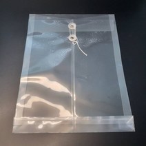 하도메 파우치 포켓 서류 편지 스티커 떡메 포카 인스 티켓 노트 카드 보관 해외여행 커버 투명 단추 매듭끈달린 소봉투 사진보관 여권 포장 사각 케이스 PVC, A6세로