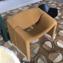 레트로 디자이너 클럽 아크 싱글 소파 북유럽 홈 가구 호텔 라운지 의자 간단한 홈스테이 사무실 의류 매장 레저 소파, 노란색