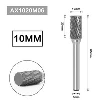 6MM 금속 드로잉 텅스텐 카바이드 밀링 커터 로터리 도구 버 CNC 조각 연마 가공, [09] AX1020M06
