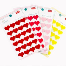[예현산업] 1000펠트스티커 하트대 723 /20개묶음, 진핑크