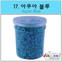 아트툴 레고 쑥쑥 디폼블럭 9mm 약 600EA 리필 벌크 케이스 28컬러 (나노블럭), 17_아쿠아블루
