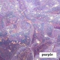 삼베원단 아사면 햄프린넨 2세트 화려한 스팽글 패브릭 반짝이 웨딩 파티 무대 의류 홈 DIY 장식 재료 도, 01 purple_01 130x45cm