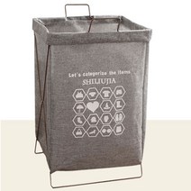 가정용 재활용 공병 분리 수거함 틈새 분리수거대 그레이, 1개