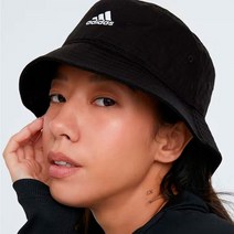 아디다스 버킷햇 공용 코튼 베이직 모자 블랙 벙거지 모자 캐주얼 사파리 모자 사계절 면 모자