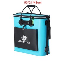 해루질 낚시 양동이 휴대용 가방 물통 보관 상자 접을 수 있는 두꺼운 라이브 물고기 탱크 야외 캠핑 태클, 없음