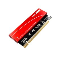 JEYI M.2 2280 Key Nvme SSDPCIe 4.0gen4 어댑터 PCIE X16 카드 알루미늄 케이스 포함 Windows 7 8 10 64GBps, 해외 _레드