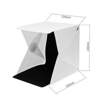 해외 LED 접이식 사진 배경 라이트 박스 유튜브용 사진 스튜디오용 사진 램프 포함 PROD3970026919, White, One Size