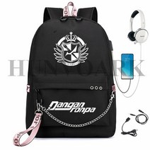 직장인 새내기 백팩 가방 여행 노트북 가방 Danganronpa-나나미 치아키 인쇄 배낭 학생 학교 가방 여성 남, 25 as pictures