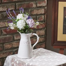 도자기 저그 화병 2size 화이트 로맨틱꽃병 오브제 TH-114 선물은 매직샵