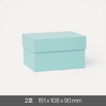 고급 선물 상자 2호 답례품 싸바리 패키지 기프트 포장 무지 국산 케이스, 민트 1개