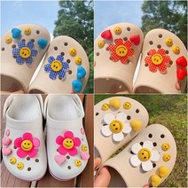 [무배+10900특가] 10P 스마일꽃 통통 악세서리 파츠 세트