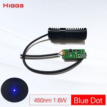 고출력 450nm 1.6W 블루 도트 레이저 모듈 레이저 사이트 포인터 산업용 등급 레이저 프로젝션 광원 맞춤, 01 GlassLens adjustable
