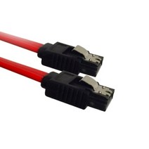사타 SATA3 PC 본체 데스크탑 SSD 하드연결 락케이블 일자형 플랫 레드, 1m, 1개