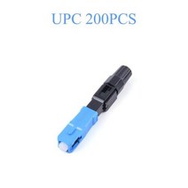 광접속기 10200Pcs 임베디드 광섬유 고속 커넥터 UPCAPC SC 플러그 단일 모드 어댑터 빠른 필드 어셈블리 55mm217in, CN+UPC 200PCS