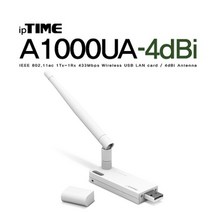 아이피타임 USB무선랜카드 A1000UA-4dBi 노트북와이파이 PC 인터넷 수신기 연결