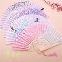 전통부채 접이식 춤선 무용 접부채고풍초선한복 액세서리접부채고풍액 Wstug 증정, 01 01 핑크 가인