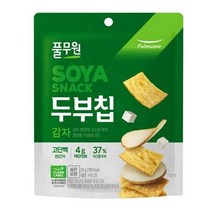 풀무원 사무실간식 탕비실 어린이집 영양간식 주전부리 군것질 두부칩 감자 고단백칩 국산콩두부 35g, 17개