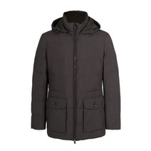 CORNELIANI 꼬르넬리아니 카키 솔리드 폴리 리사이클 구스다운 점퍼 CR9OTPS03 -