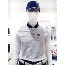 MU스포츠 남성 시즌 패턴 DTP 절개 티셔츠 화이트 GT52TLM3(1275998)