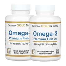 캘리포니아골드 오메가3 프리미엄 300mg 100정 2통, 1개, 기본
