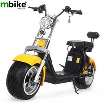 Sportsters-전기 2 륜 듀얼 리튬 배터리 60V 20A 2000W 헬기 Bobber 시티 코코 스쿠터 전동, 04 yellow