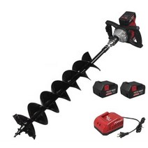 아이스 드릴 겨울 빙어낚시 휴대용 얼음구멍 굴착기, 98VF (퀵커넥터 배터리2개+200mm)