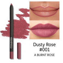 립글로즈 립틴트 립밤 립라이너 잘 지워지지 않는 착색 타투 립스틱 틴트 12 색 벨벳 매트 방수 모이스춰 라이징 립 라이너 펜 메이크업 도구 뷰티 컨투어 립 스틱 펜슬 화장품, 01