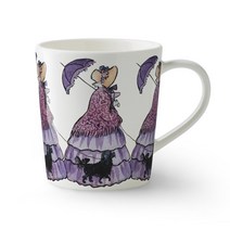 디자인하우스스톡홀름 스토어 Aunt Lavender 머그 with handle 40 cl