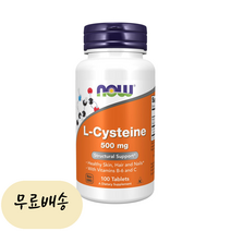 이롭가게 나우(NOW) L 시스테인 500mg 100정 1개, 100개