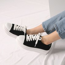 w204005 통굽스니커즈 캔버스운동화 신학기룩 4cm