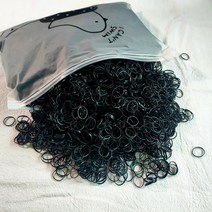 500pcs 소녀 다채로운 일회용 고무 밴드 탄성 헤어 머리띠 어린이 포니 테일 홀더 액세서리, 19 black 2000pcs