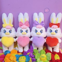 하트 리코 정품 토끼 인형 여자친구 조카 아이 생일 선물, 빨강하트리코