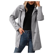야외 방수 Windproof 자켓 여성 레인 코트 경량 조절 윈드 브레이커 가을 겨울 레이디 Outwear, 03 GY_02 M