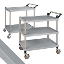 민자 상판 무소음 왼손잡이 3단 공구카트 퇴식 부엌 식판 음식점, 일반형 플라스틱(신형) 3단 중