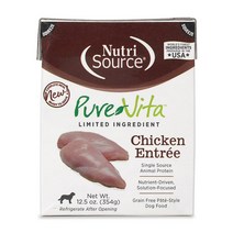 퓨어비타 독 테트라팩 앙트레 파테 치킨354g 장건강습식사료 파우치 캔, 퓨어비타 테트라팩 앙트레 치킨354g 3개