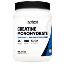 뉴트리코스트 모노하이드레이트 크레아틴 5 000mg 500g Nutricost Creatine Monohydrate Micronized