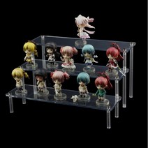 아크릴 계단식 진열대 피규어 장식품, z-009, 1개